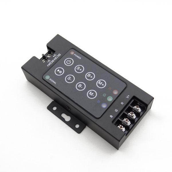 Controlador RGB 12/24 V CC 10A con control remoto por radio