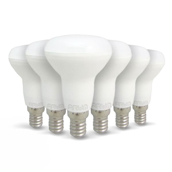 Set di 6 lampadine a LED E14 R50 6W Eq 50W