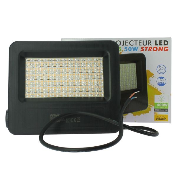 Lot of 10 Outdoor LED Floodlights 50W Strong Brightness STRONG P65