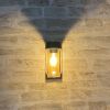 Lampada da parete BAZA metallo esterno effetto legno E27