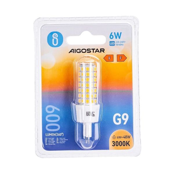 Ampoule LED G9 6W eq 48W blanc chaud