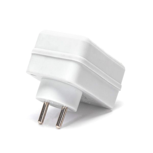 LEDKIA LIGHTING Adaptateur Prise Type C Tête Plate avec Câble Droit à Prise  Type G (UK) Blanc