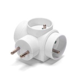 Triplet 3 Sockets (Without Switch) 16A White