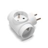 Triplet 3 Sockets (Without Switch) 16A White