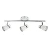 HAMPTON ceiling light 3 heads for GU10 bulbs - White and Chrome