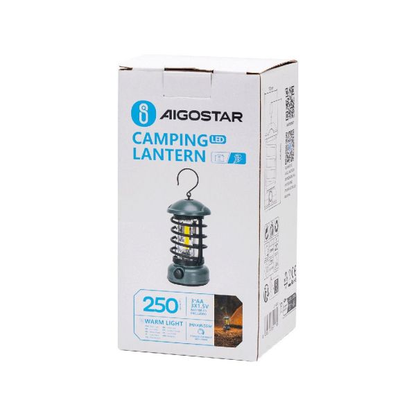 Dimmable camping lantern on AA batteries