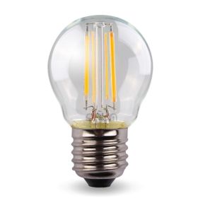 Set of 2 LED bulbs 4W Eq 40W Standad E27 G45