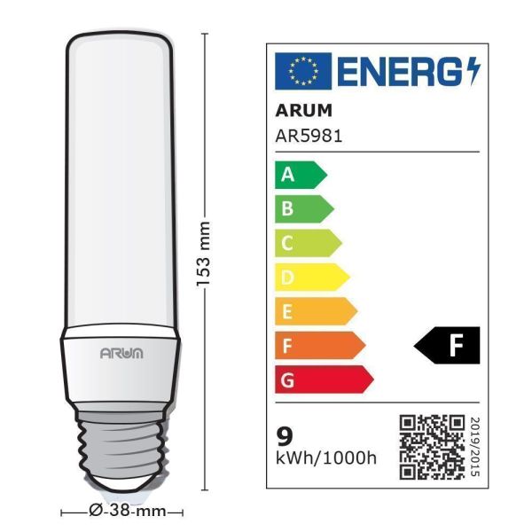 LED bulb E27 9W Eq 90Watts T7 Stick