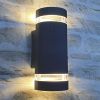 TORRE Anthracite rounded outdoor wall light IP54