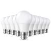 Lot of 10 LED Bulbs B22 9W eq 60W 806Lm