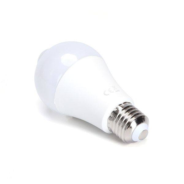 Ampoule LED E27 6W Détecteur de mouvement Eq 44W blanc chaud