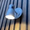 Lampada da parete HAMPTON per lampadina GU10 - Bianca e cromata