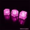 12 cubetti di ghiaccio illuminati a LED rosa