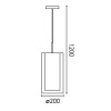 SABA Lampe suspension nickel mat 1L