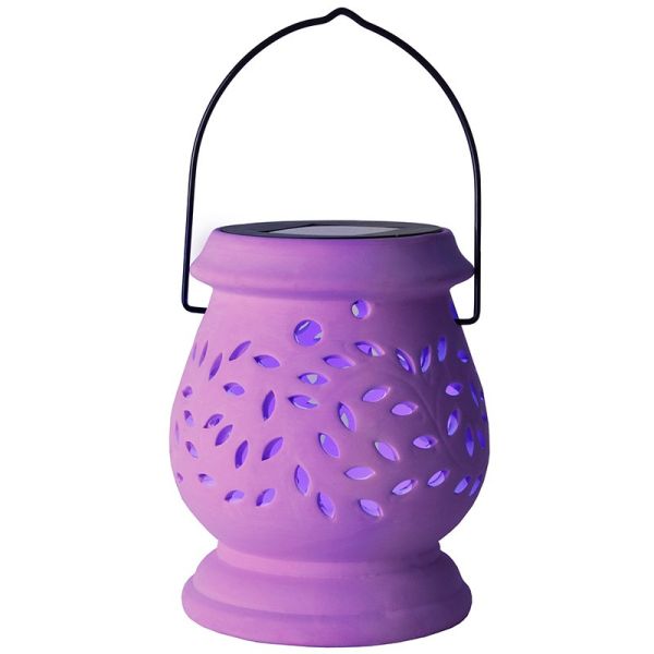 Lanterne solaire CLAY Lilas