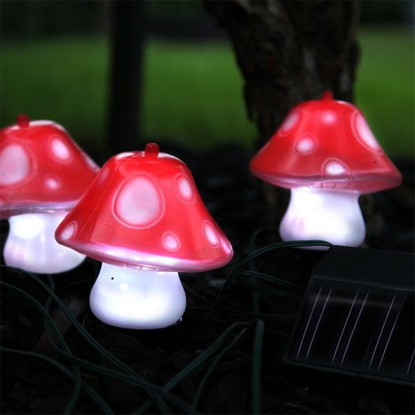 Solar Decoration 3 Mushrooms