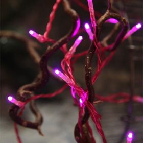 Girlande 15 rosa LEDs an Batterien