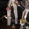 Garlands on micro batteries LED warm white