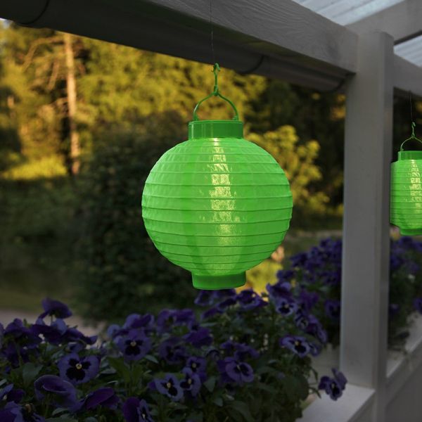 Lanterna solare di colore verde