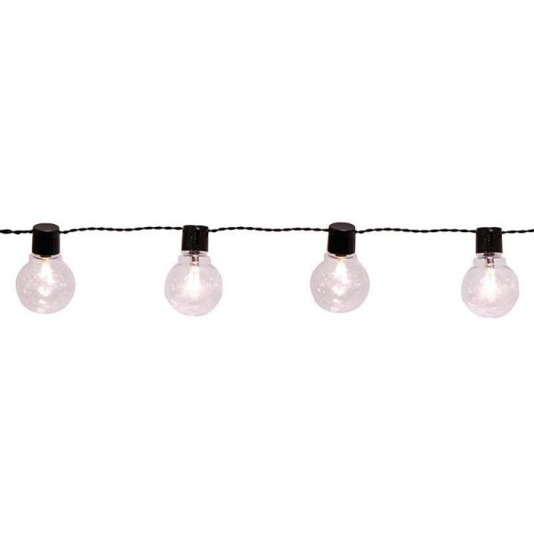 LED-Girlande Deco warmweiße Glühbirne