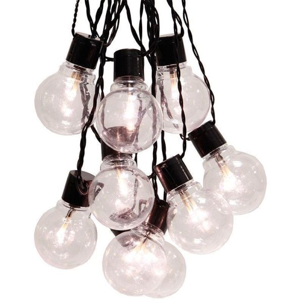 LED-Girlande Deco warmweiße Glühbirne
