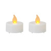 2 LED tealight candles on batteries