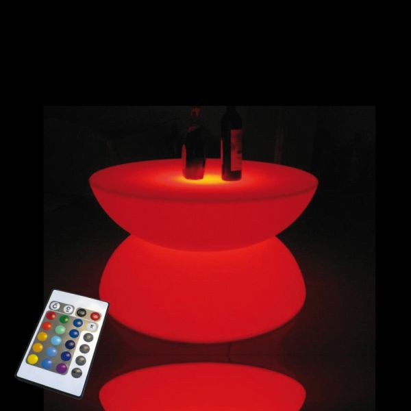 Table basse lumineuse rechargeable