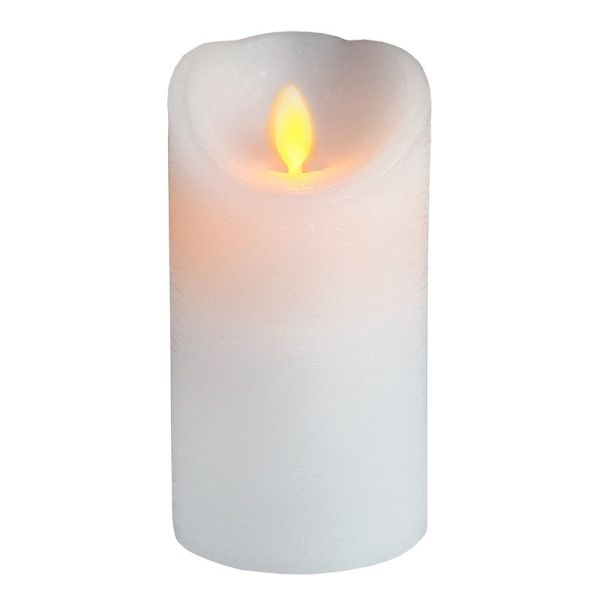 LED-kerze mit Weißem wachs 15cm TWINKLE FLAMME