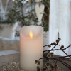 LED de la vela de cera Blanca de 15 cm BRILLO de la LLAMA
