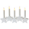 Kerzenständer-star-White