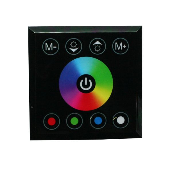 Controlador RGB montado en la pared táctil-negro