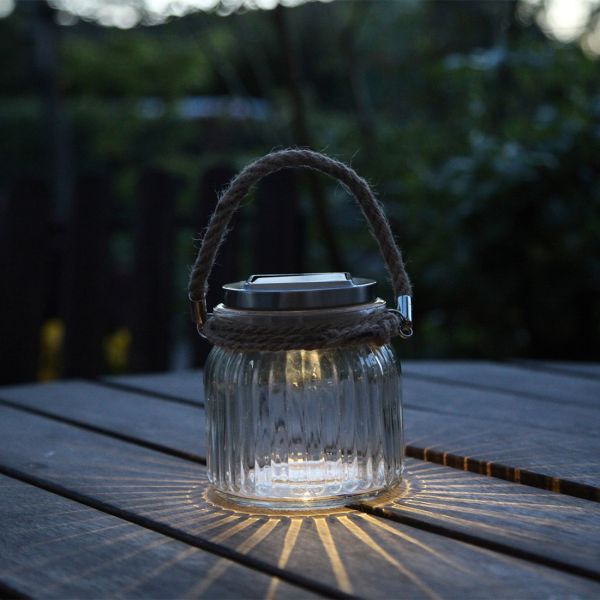 Lampe de table solaire JAR GLASS