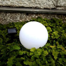 Globe solaire 20cm blanc