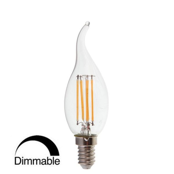 Ampoule Led Dimmabel Flamme E14 4W filament