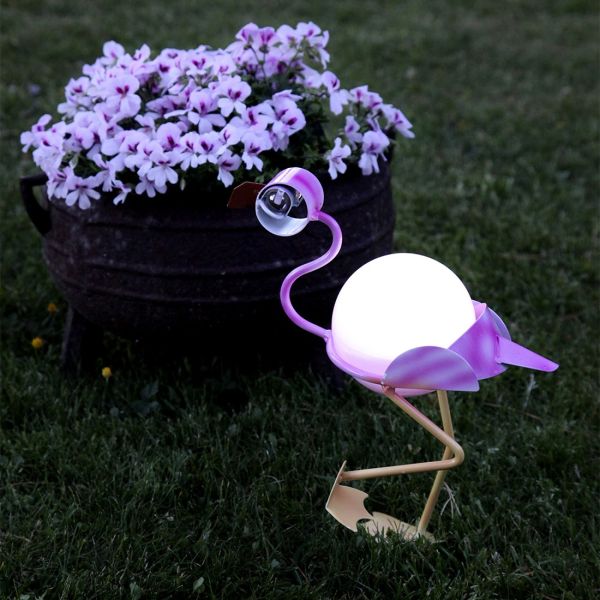Décoration solaire Flamingo