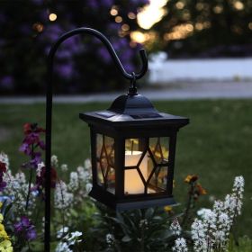 Lantern sting outdoor Solar LED Black H37cm
