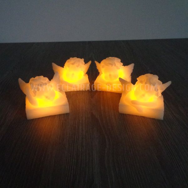 4 Kerzen LED-Engelchen