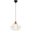 Hanging lamp copper color Eglo Tarbes D32,5 cm