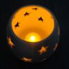 Candle holder led candle light ceramic