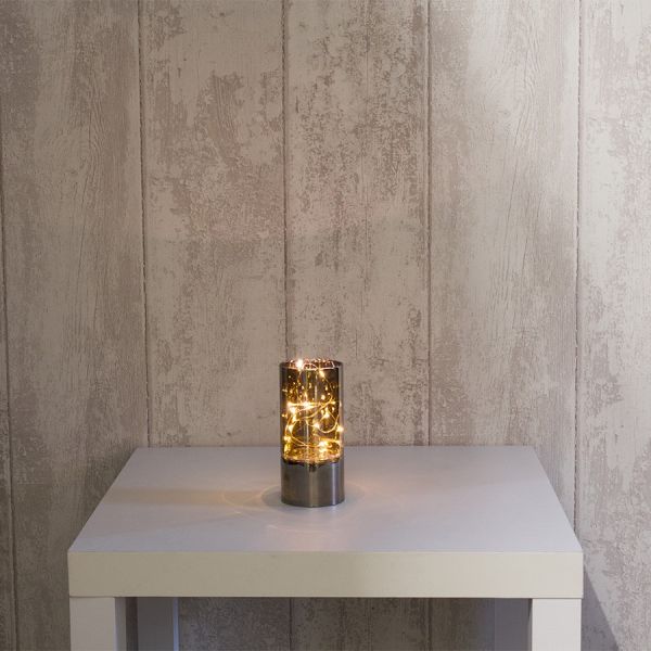 Vase Filament-LEDS 15 cm champagner