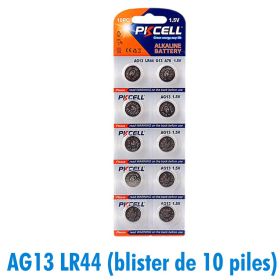 Lot de 10 piles bouton AG13 LR44