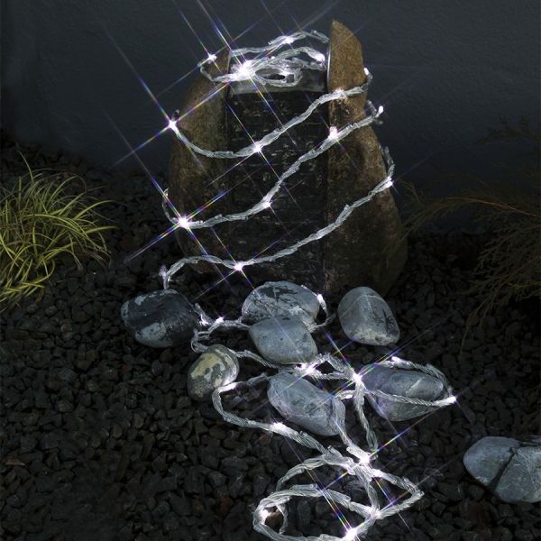 Garland LED Waterfall cold White 6m IP44