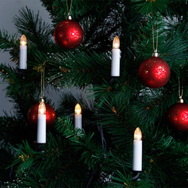 Guirnalda de led 16 velas para árboles de navidad