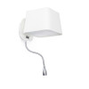 DULCE Lámpara de la lámpara de pared de color blanco con luz de lectura LED