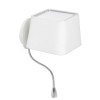 SWEET Lampe applique blanche avec liseuse LED