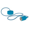Suspension design luminaire en cordage bleu