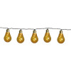 Guirlande secteur 10 ampoules micro LED ambrée