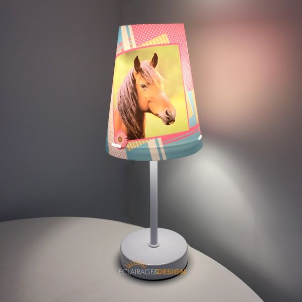 Lámpara para ser cónica caballo 32cm