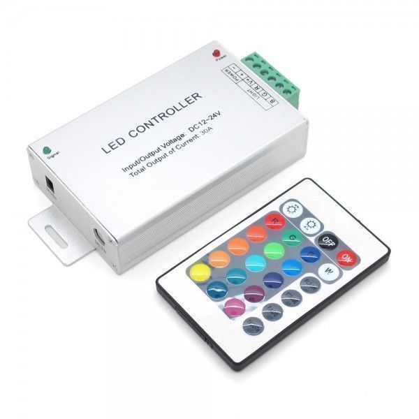 Controlador RGB para la cinta de LED con control remoto de 24 teclas