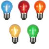 Pack of 5 light bulbs E27 Filament LED color Café
